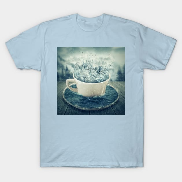 winter holiday cup T-Shirt by psychoshadow